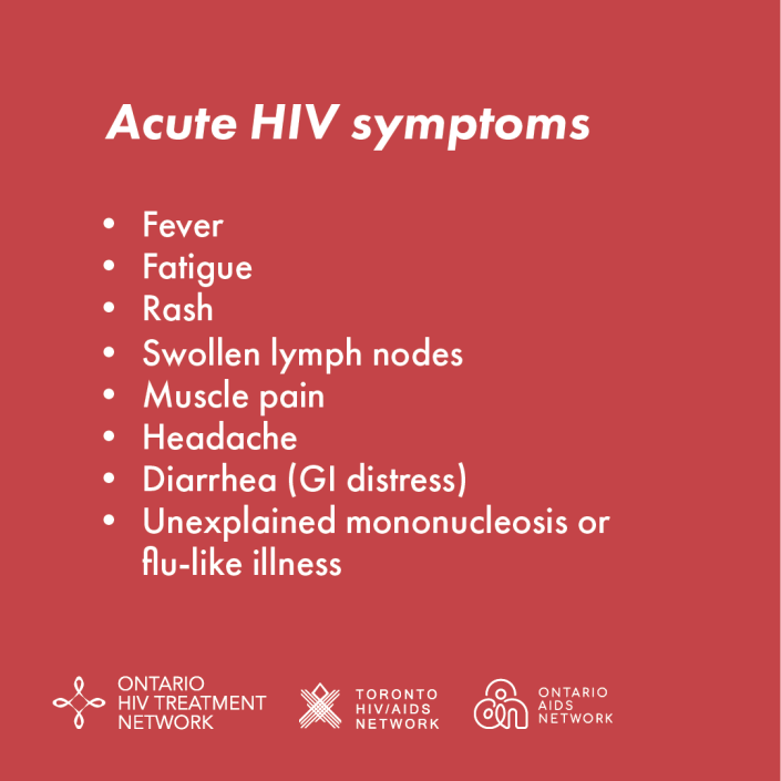 Acute HIV symptoms - #5B-square